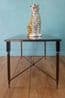 French brass & tinted glass coffee table